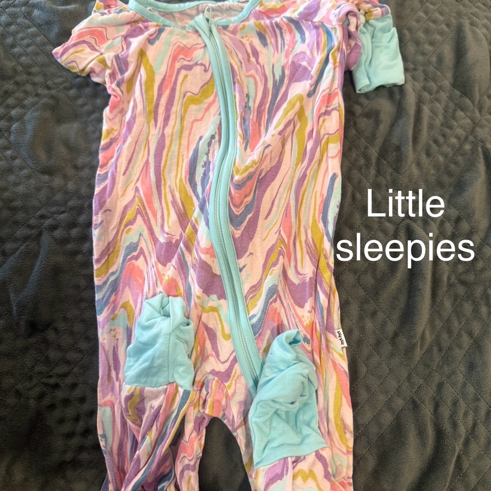 Little Sleepies Colorful Swirl One Piece